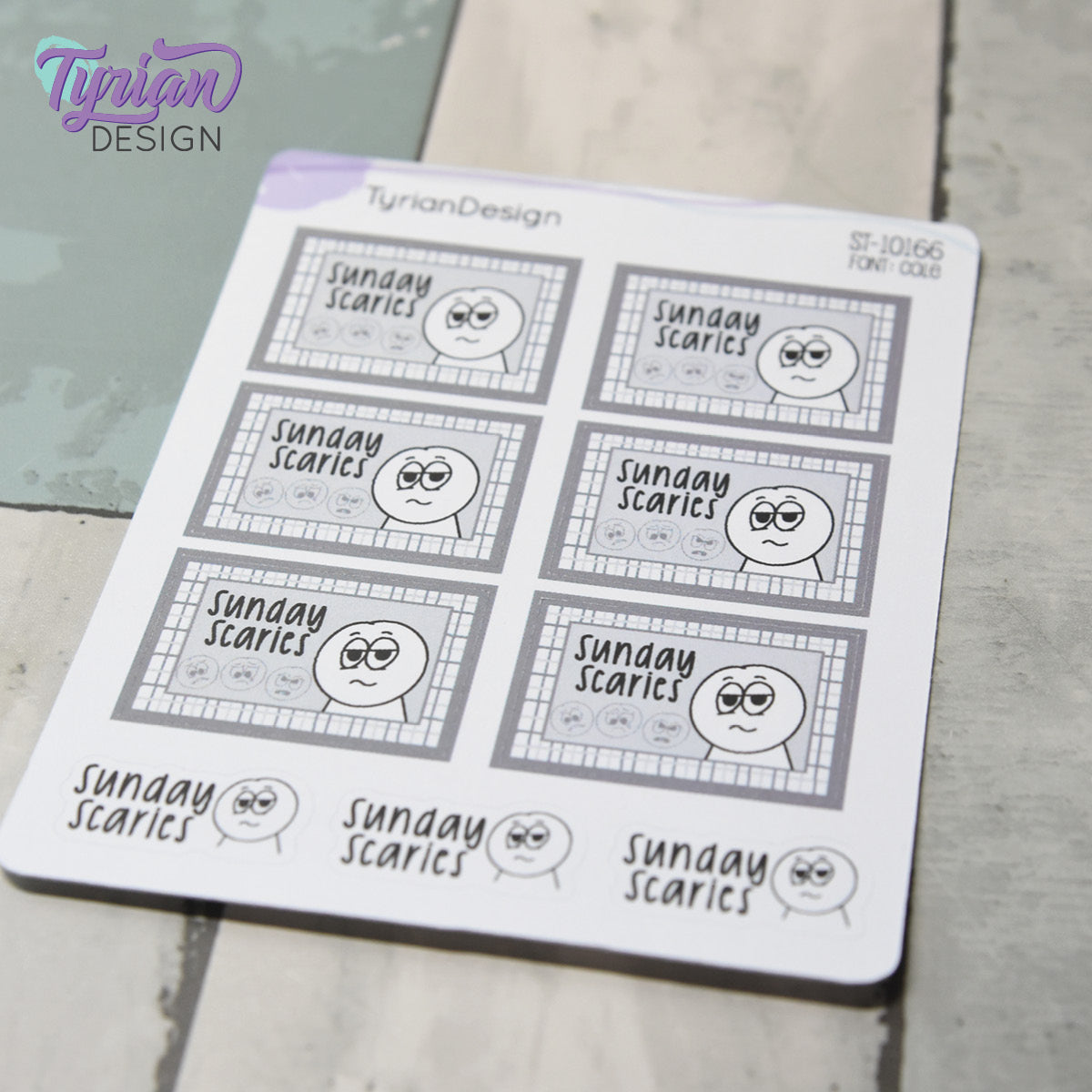 Sunday Scaries Stickers | 9 Stickers | 2 sizes