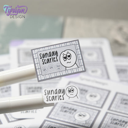 Sunday Scaries Stickers | 9 Stickers | 2 sizes