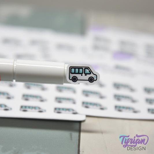 Van Transit Stickers | 15 stickers | .6 x .37" each