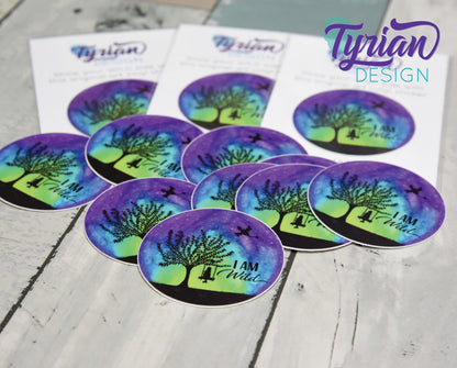 I am Wild Vinyl Sticker | 2" Round