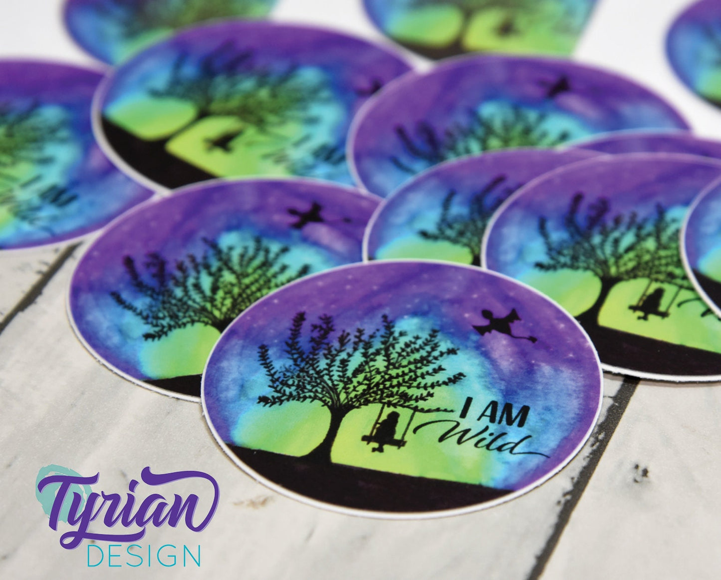 I am Wild Vinyl Sticker | 2" Round