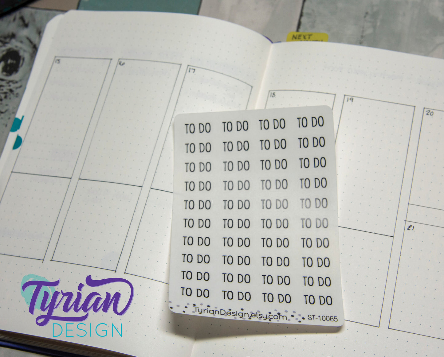 To Do Stickers (Small) for Planners and Journals To Do, clear or white matte stickers