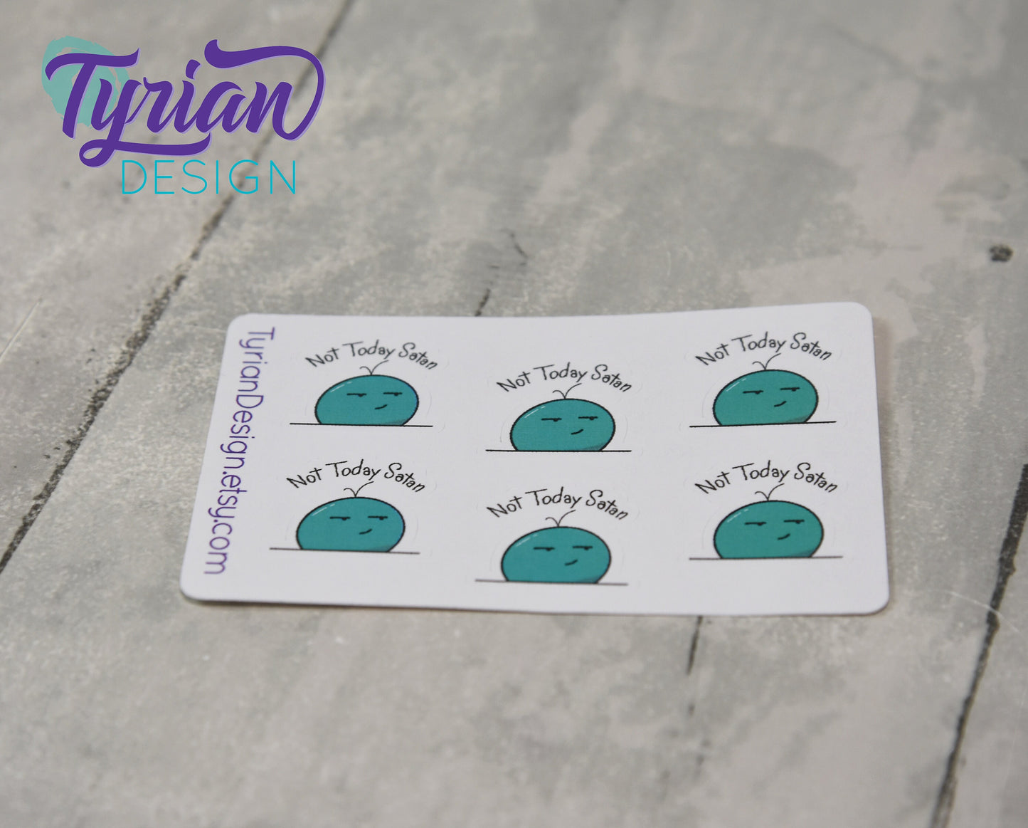 Not today Satan emoji Stickers for Planners and Journals. Great for journaling, tracking bad days, Nope, not today sticker sheet