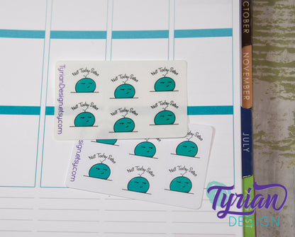 Not today Satan emoji Stickers for Planners and Journals. Great for journaling, tracking bad days, Nope, not today sticker sheet