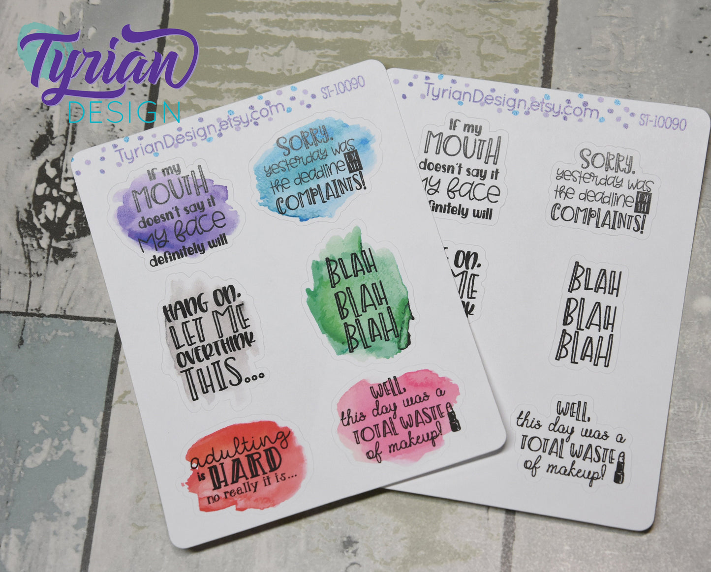 Sassy Sayings | 6 Stickers | Choose Your Favorite