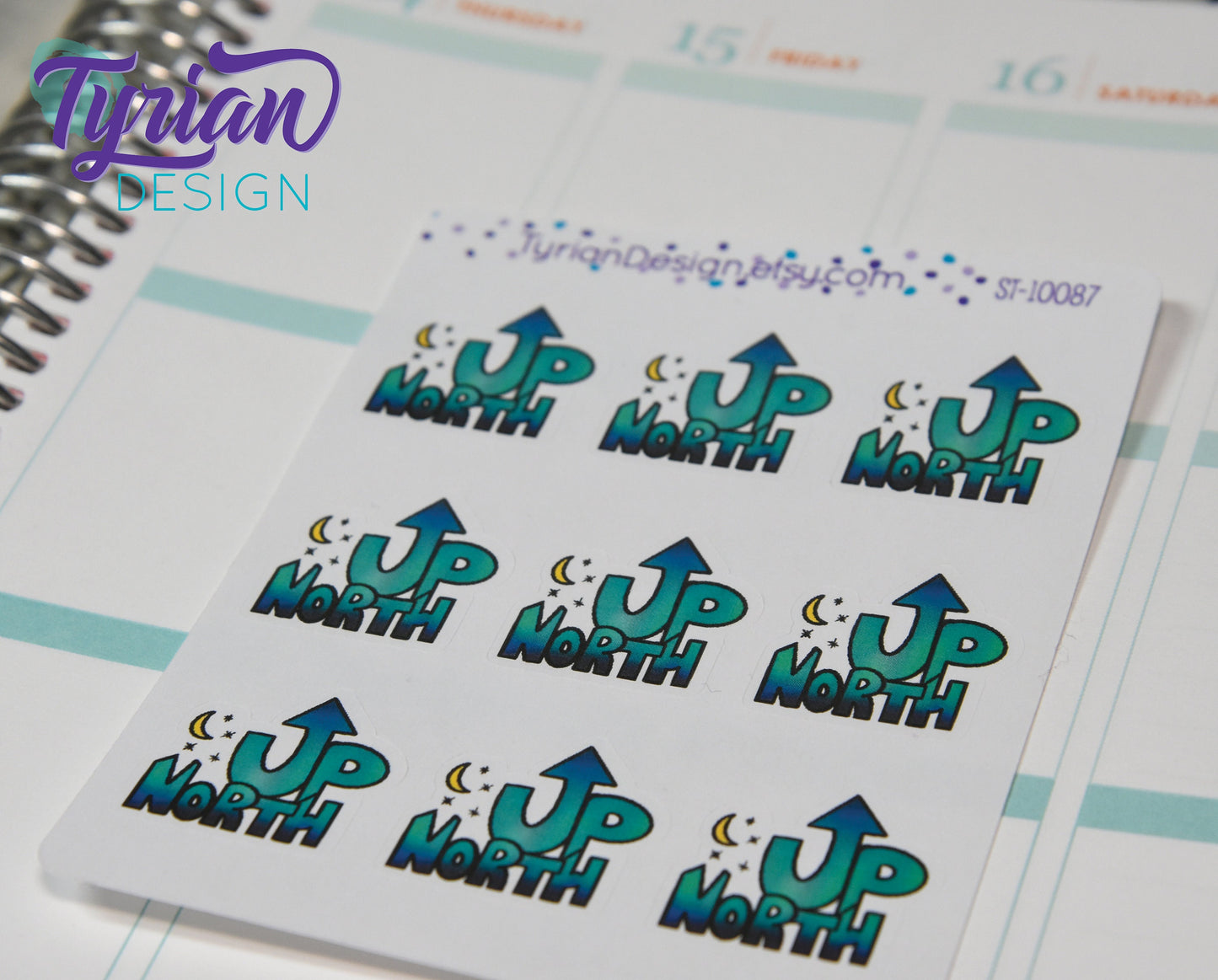 Up North Sticker | Big - 9 Stickers | Small - 16 Stickers