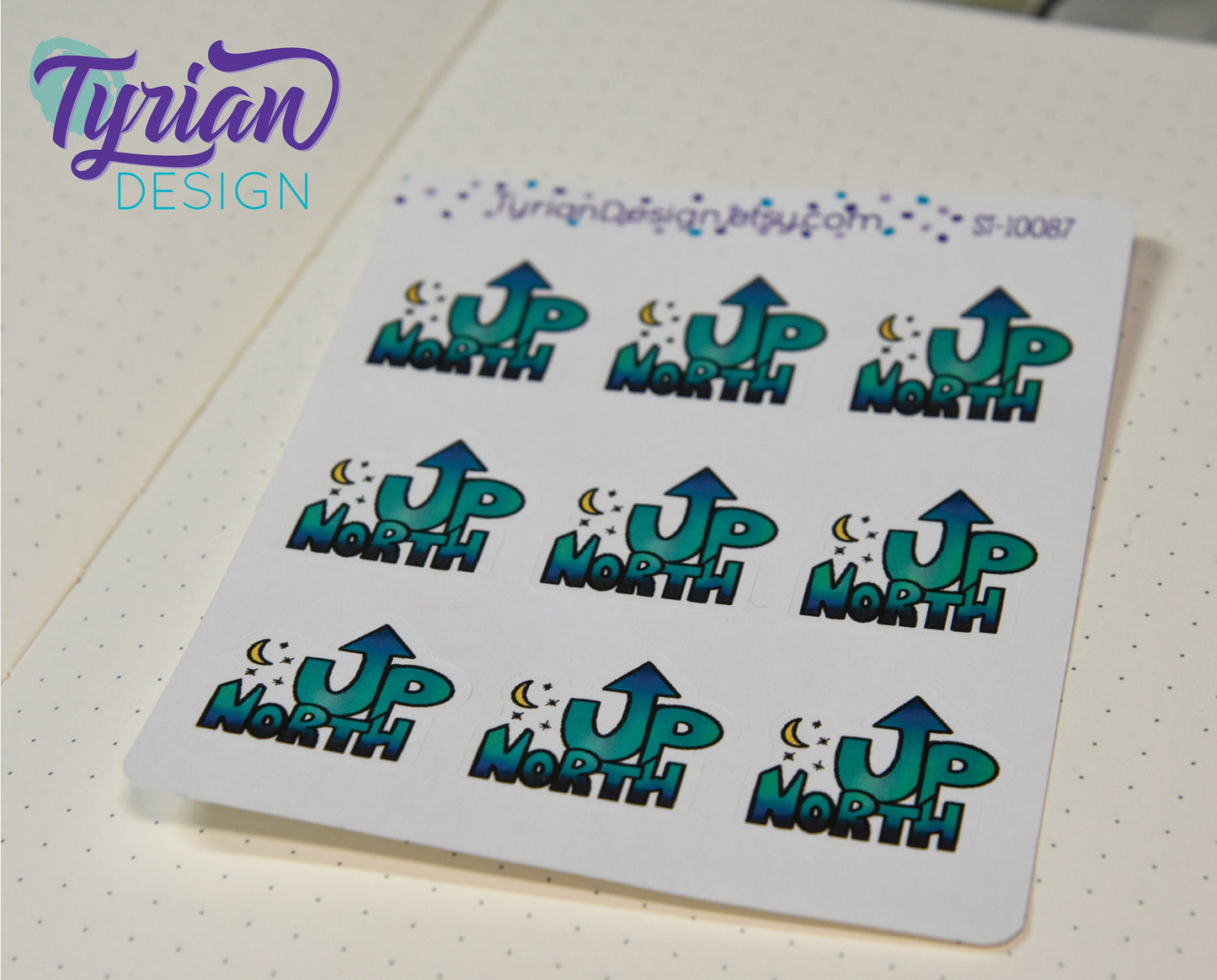 Up North Sticker | Big - 9 Stickers | Small - 16 Stickers