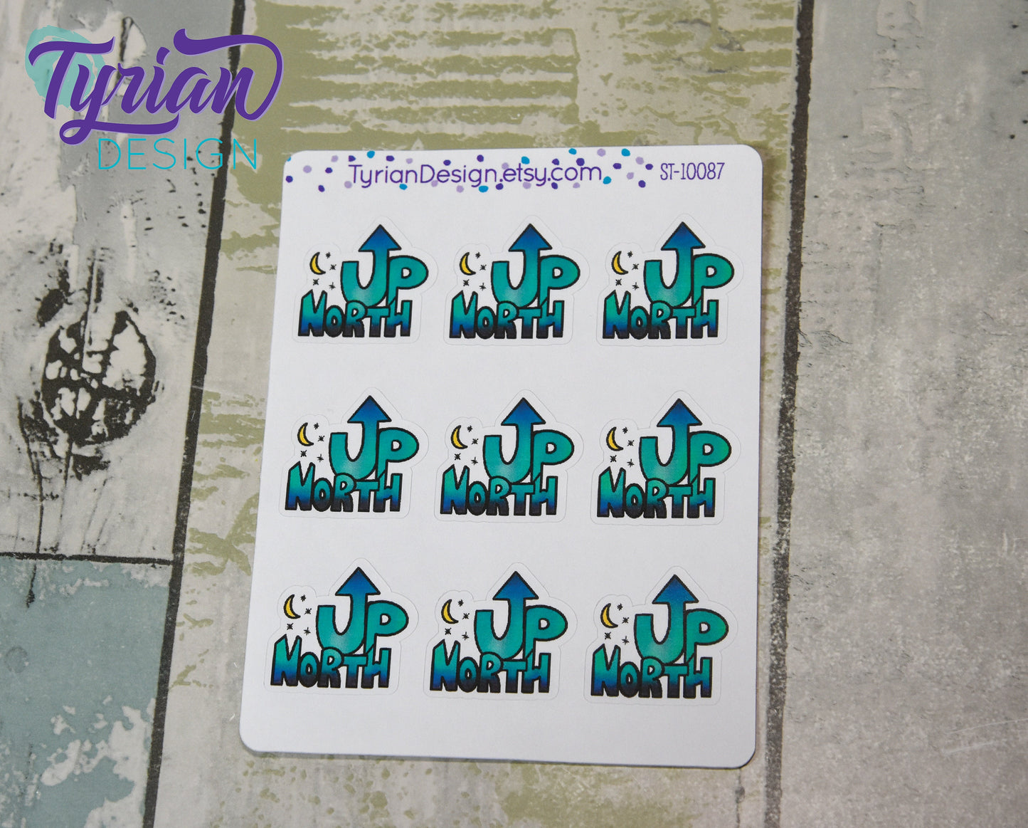 Up North Sticker | Big - 9 Stickers | Small - 16 Stickers
