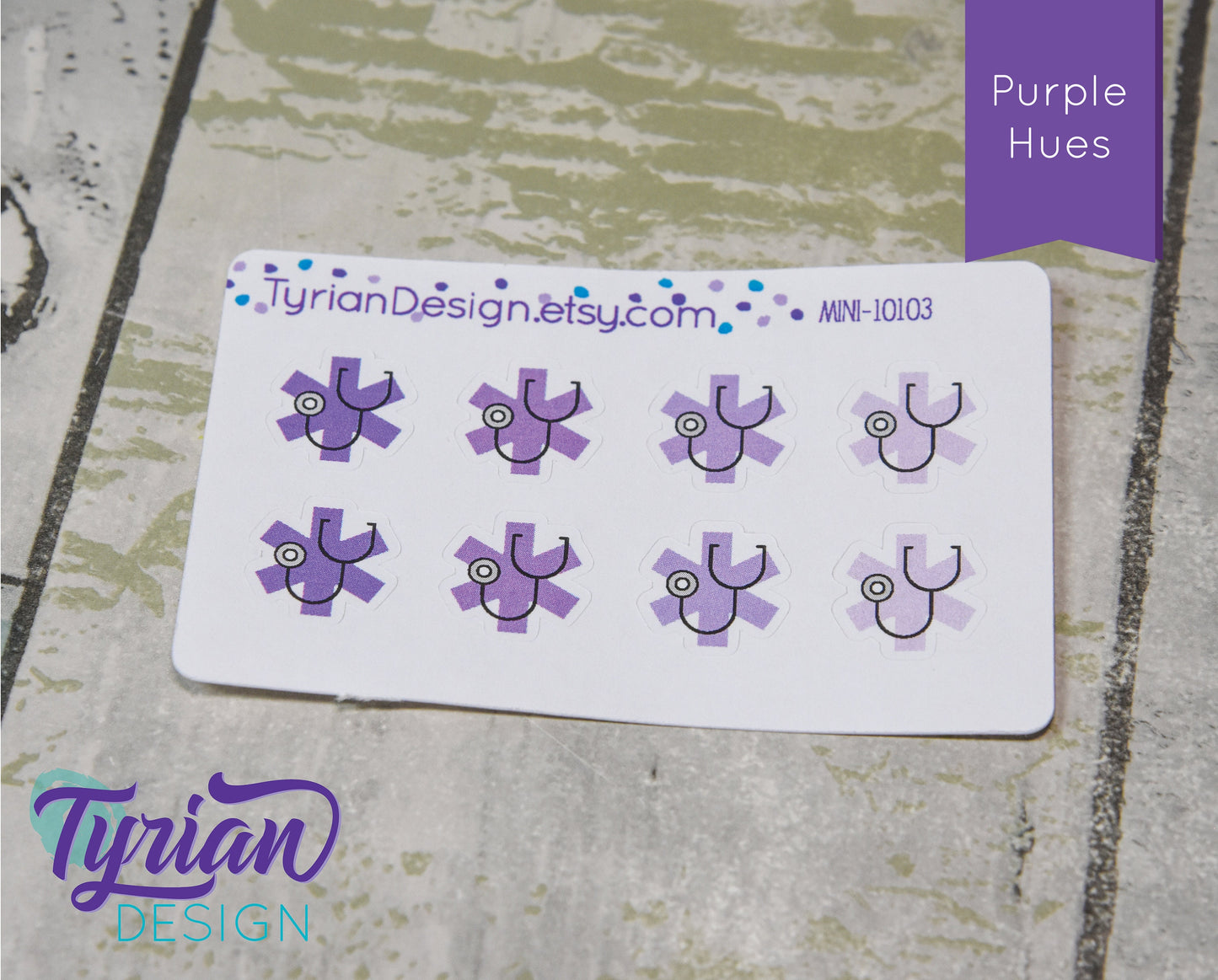 Doctor Icon, Medical Stickers. Different color options. Appointment stickers for Planners, journals and calendars mini sticker sheet