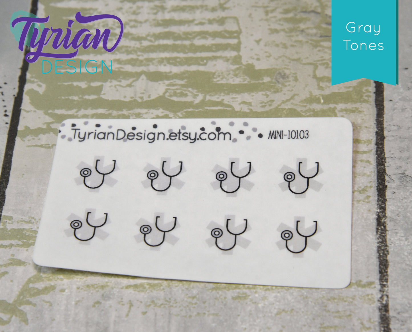 Doctor Icon, Medical Stickers. Different color options. Appointment stickers for Planners, journals and calendars mini sticker sheet