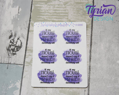 Sassy Sayings | 6 Stickers | Choose Your Favorite