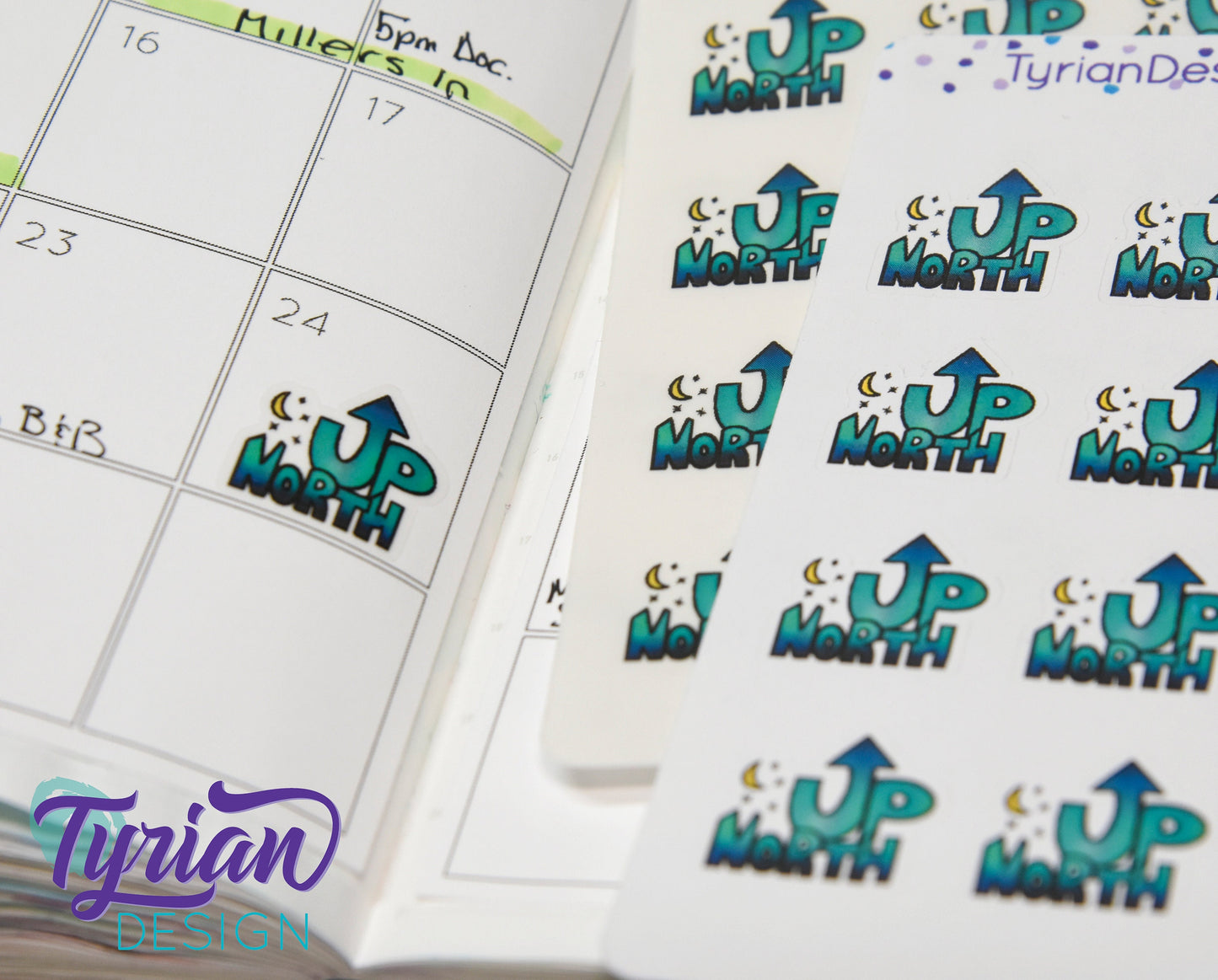 Up North Sticker | Big - 9 Stickers | Small - 16 Stickers