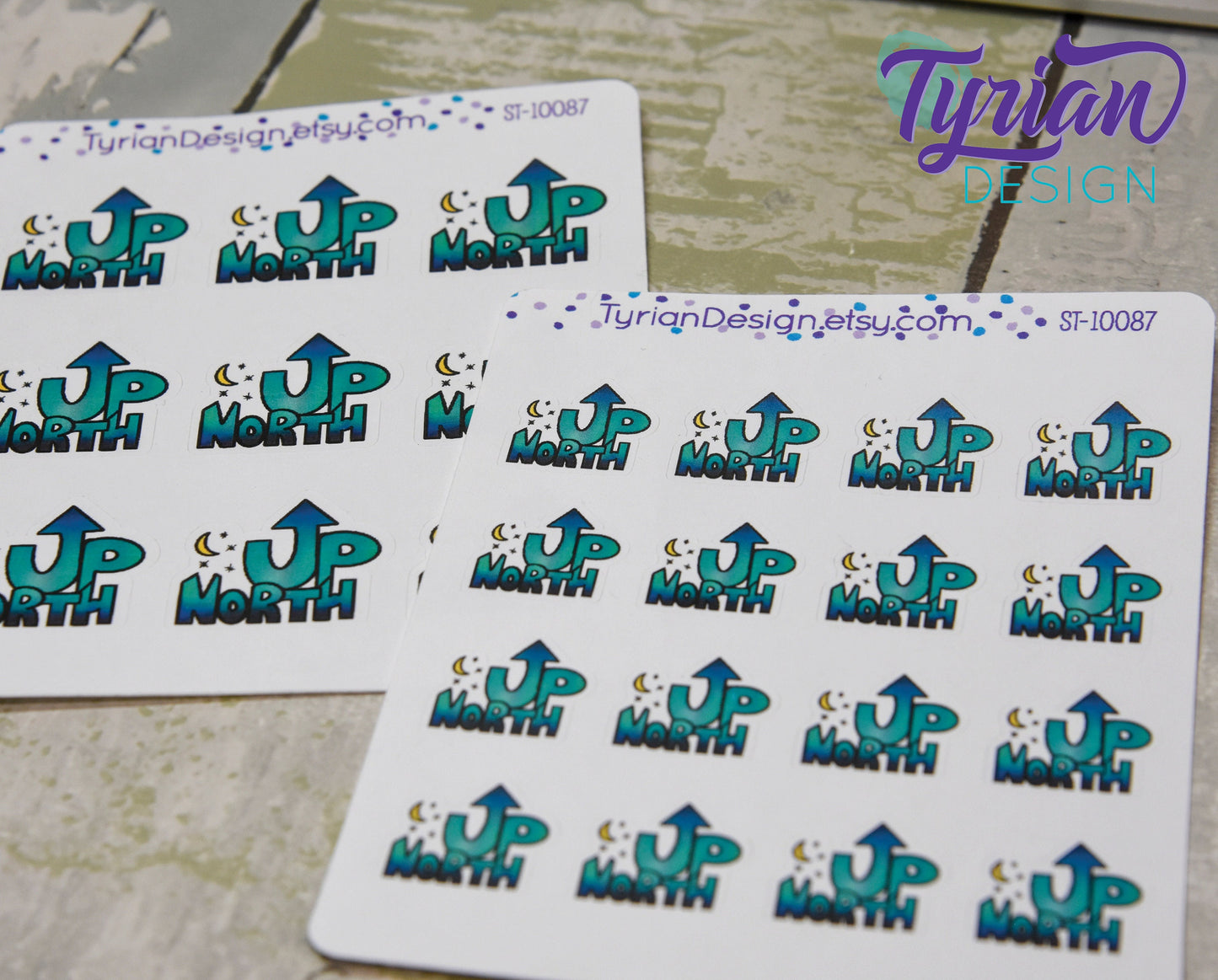 Up North Sticker | Big - 9 Stickers | Small - 16 Stickers