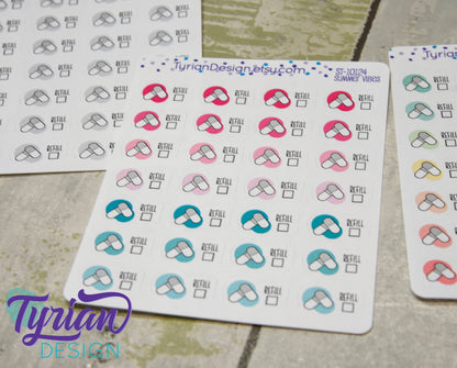 Refill Meds Stickers. | 28 Stickers | .75 x .5" each.
