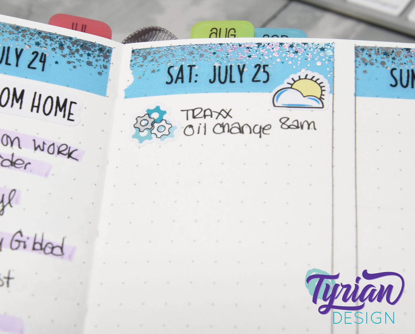 Gears Icon Stickers. | 24 Stickers | .5 x .5 " each