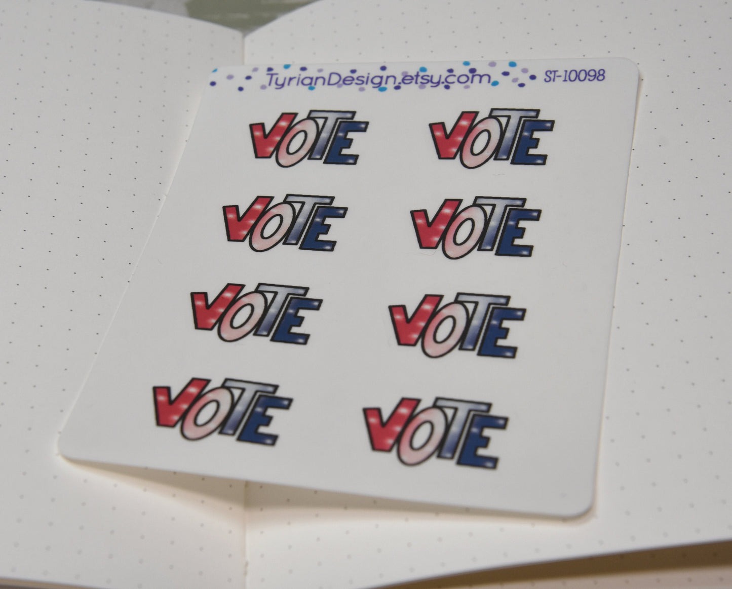 Vote stickers |  8 Stickers | .75 x 1" each