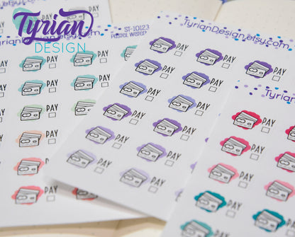 Credit Card Payment Stickers | 24 Stickers | .75 x .5  each