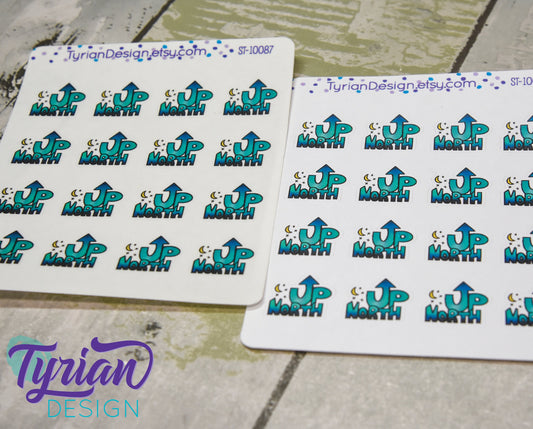 Up North Sticker | Big - 9 Stickers | Small - 16 Stickers