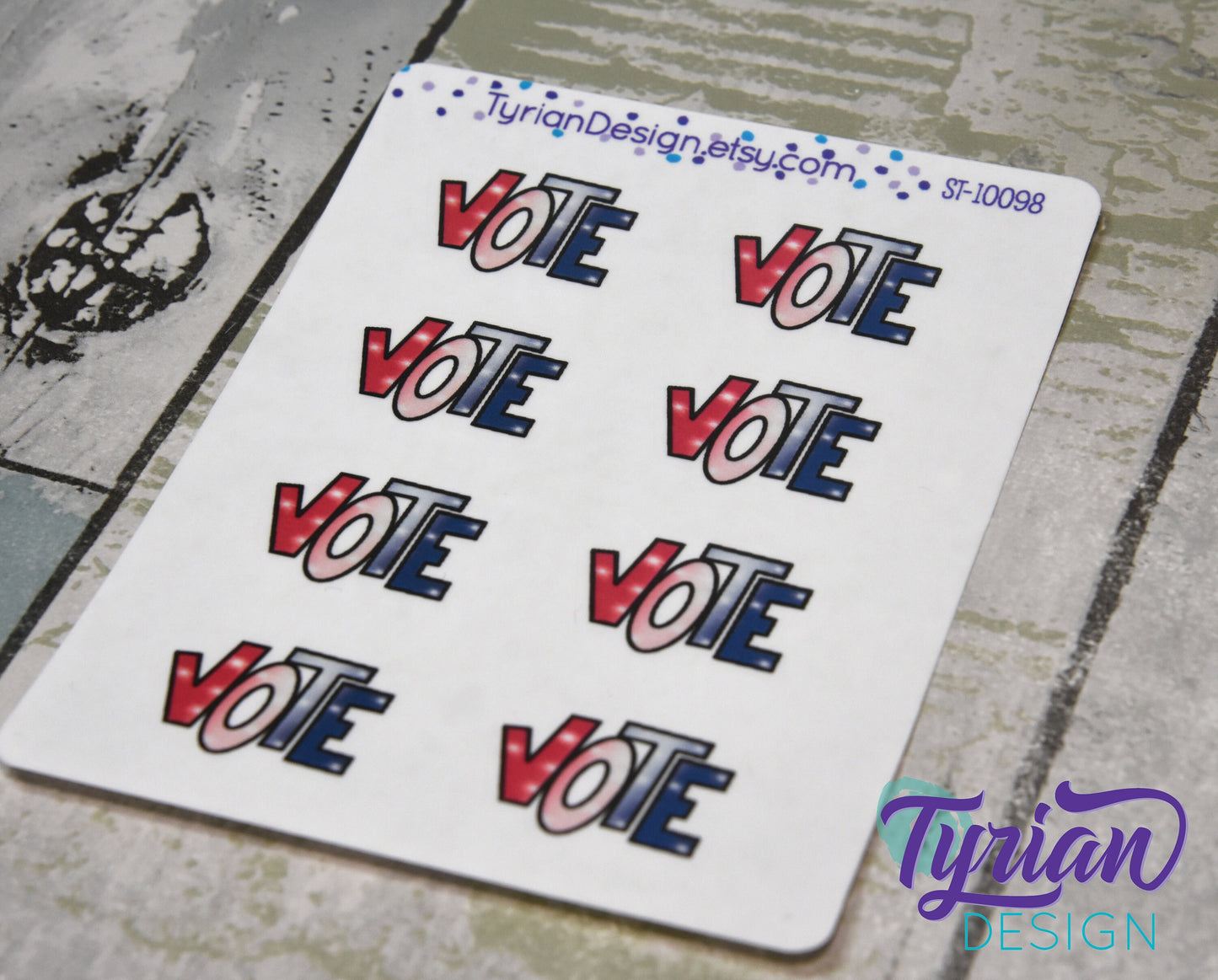 Vote stickers |  8 Stickers | .75 x 1" each