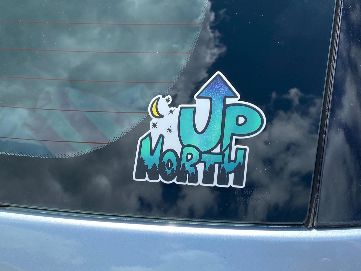 Up North Vinyl Sticker(Big) | 4 x 3.8" each