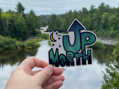 Up North Vinyl Sticker(Big) | 4 x 3.8" each