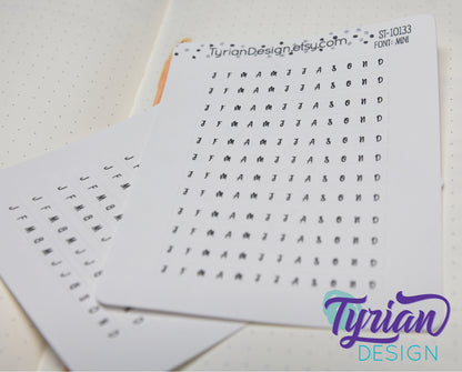 Monthly Horizontal Stickers for tracking | 12 Stickers | 5mm x 60mm Each