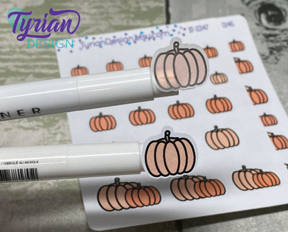 Pumpkin Stickers | 20 Stickers