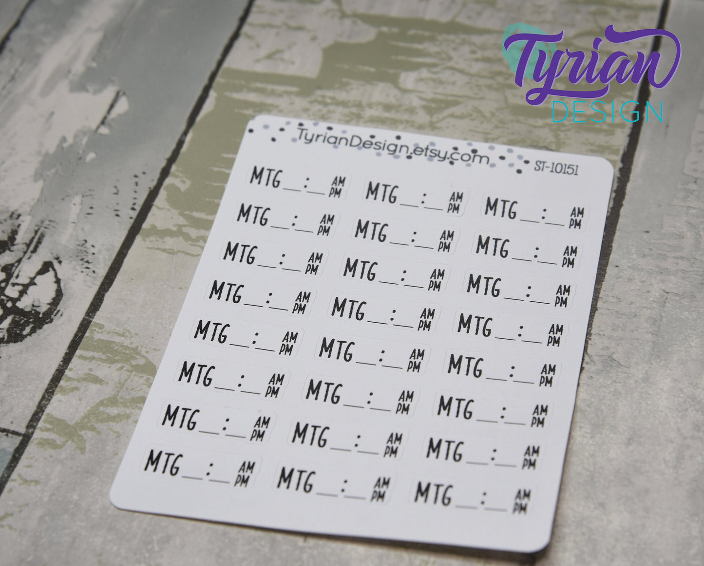 Meeting with Time Sticker |24 Stickers | Charley Font