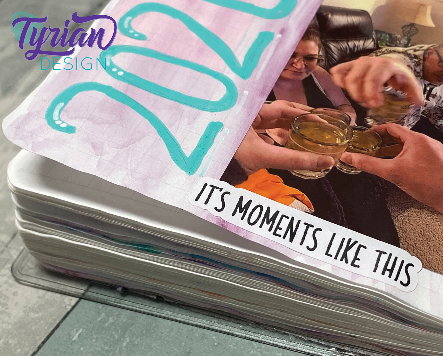 Journal Words Mini Sheet of Stickers. Done with our Charley font. These stickers Great for Planners, journals and calendars