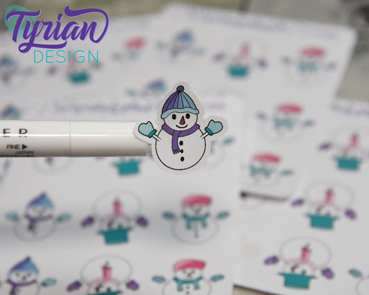 Snowman Stickers | 9 Stickers