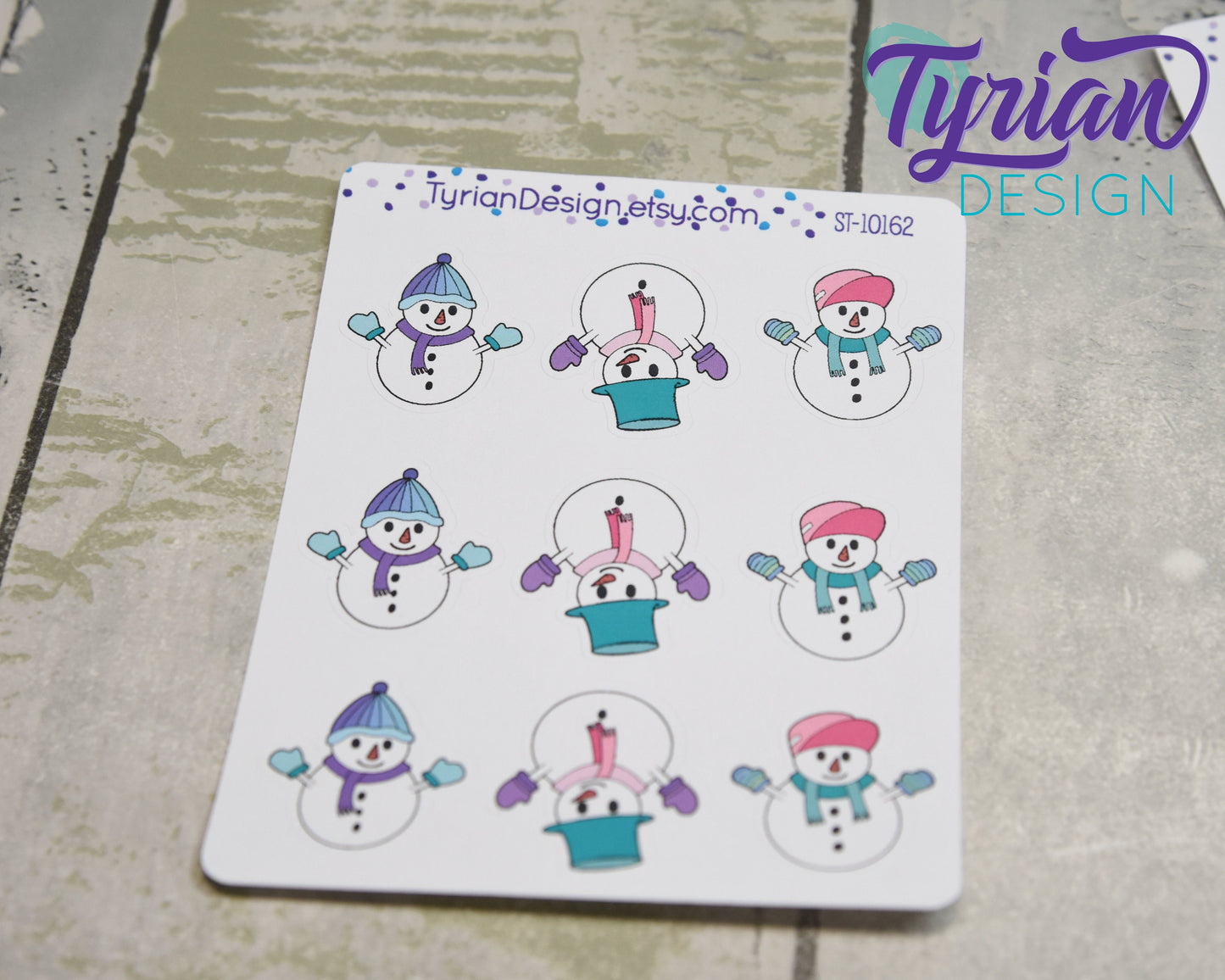 Snowman Stickers | 9 Stickers