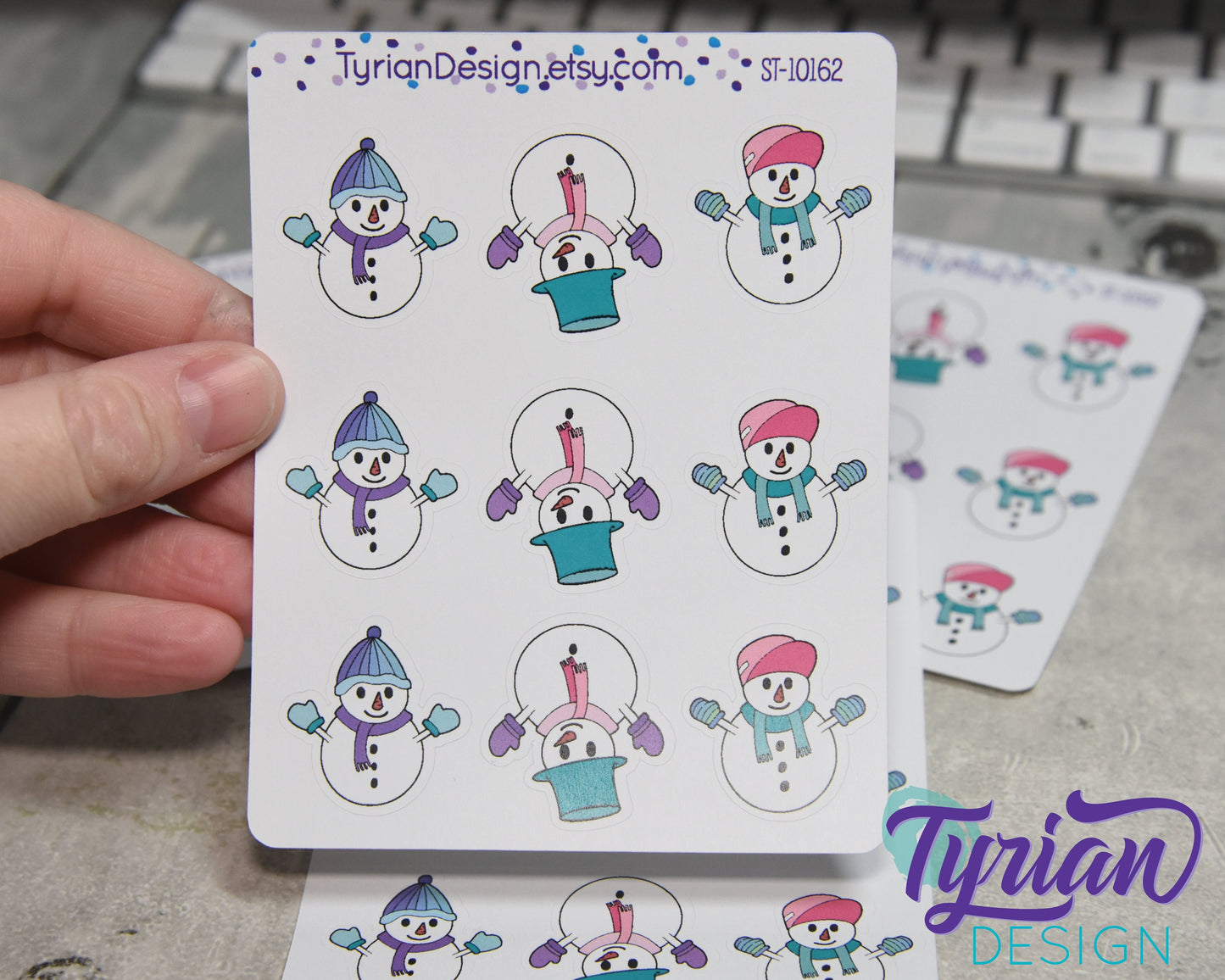 Snowman Stickers | 9 Stickers