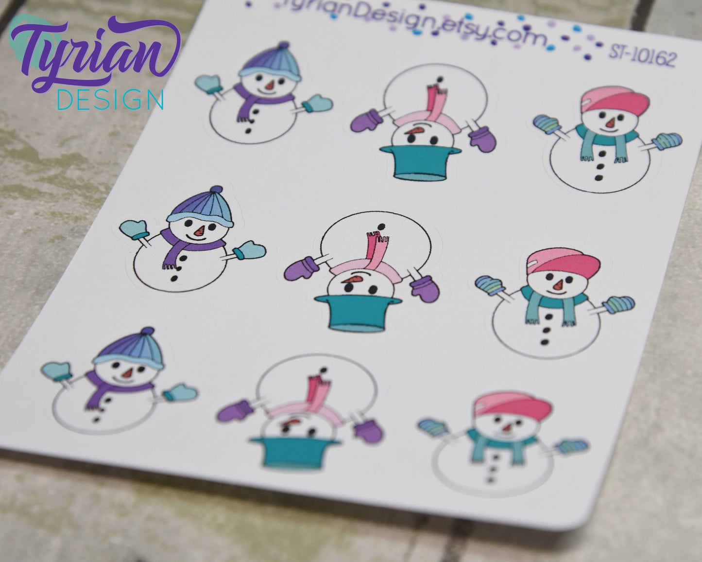 Snowman Stickers | 9 Stickers