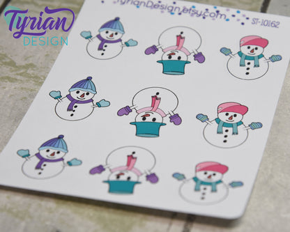 Snowman Stickers | 9 Stickers