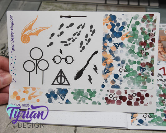 Magic Wizard Journal Stickers | 14 Stickers