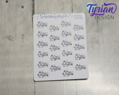 Face Routine Stickers | 22 Stickers | .85" x .62" Each | Various Colors