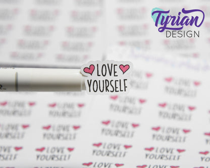 Love Yourself Stickers | 15 Stickers | .92 x .63" each