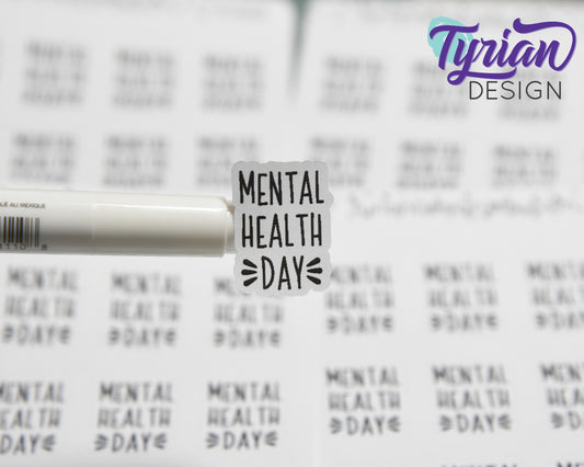 Mental Health Day Stickers | 12 Stickers | .68 x .9  each
