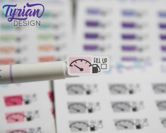 Fuel Icon Stickers | 18 Stickers |  .9 x .5" each.