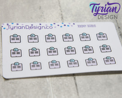 Scale Stickers | Tiny Scale stickers on mini sheet | Great for pocket planning | Scale icon sticker | Weight Tracker | White or Clear Matte