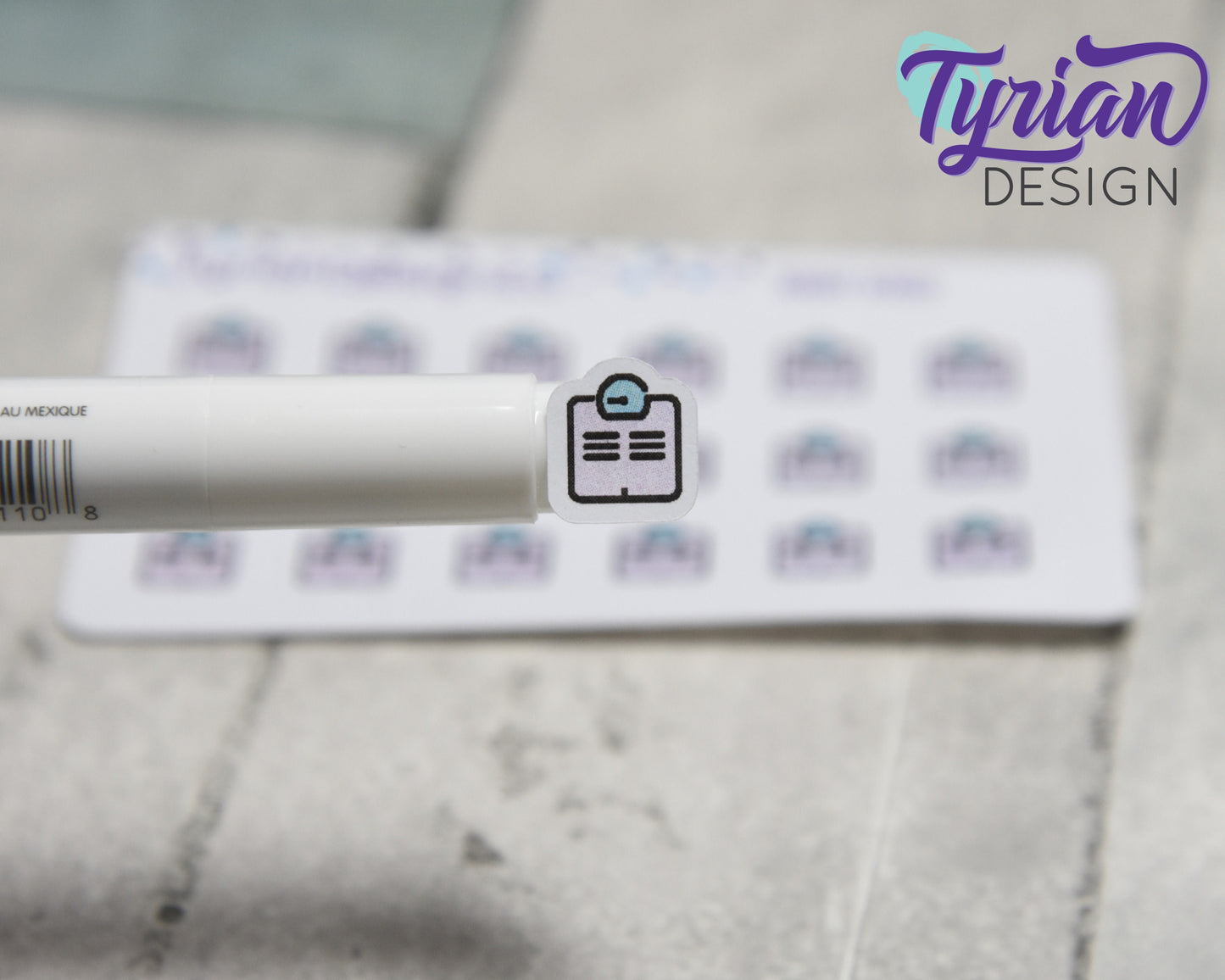 Scale Stickers | Tiny Scale stickers on mini sheet | Great for pocket planning | Scale icon sticker | Weight Tracker | White or Clear Matte
