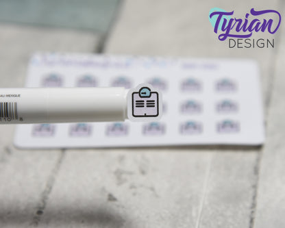 Scale Stickers | Tiny Scale stickers on mini sheet | Great for pocket planning | Scale icon sticker | Weight Tracker | White or Clear Matte
