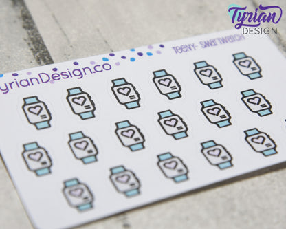 Smartwatch Stickers | Fitness watch icon sticker