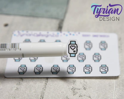 Smartwatch Stickers | Fitness watch icon sticker