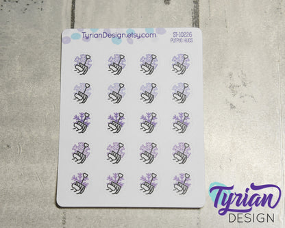 Snow shovel Icon Stickers | 20 Stickers |  .6 x .6" each.