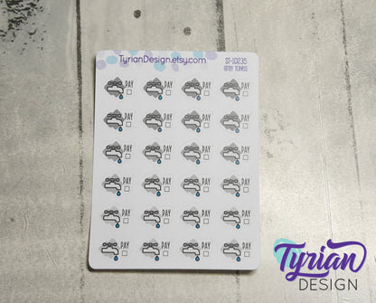 Water Payment Stickers | 24 Stickers | 75 x .5  each
