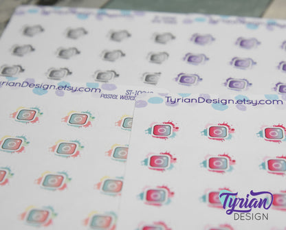 Social Media Icon Stickers | Different color options | IG stickers | Insta stickers Great for Planners, journals and calendars