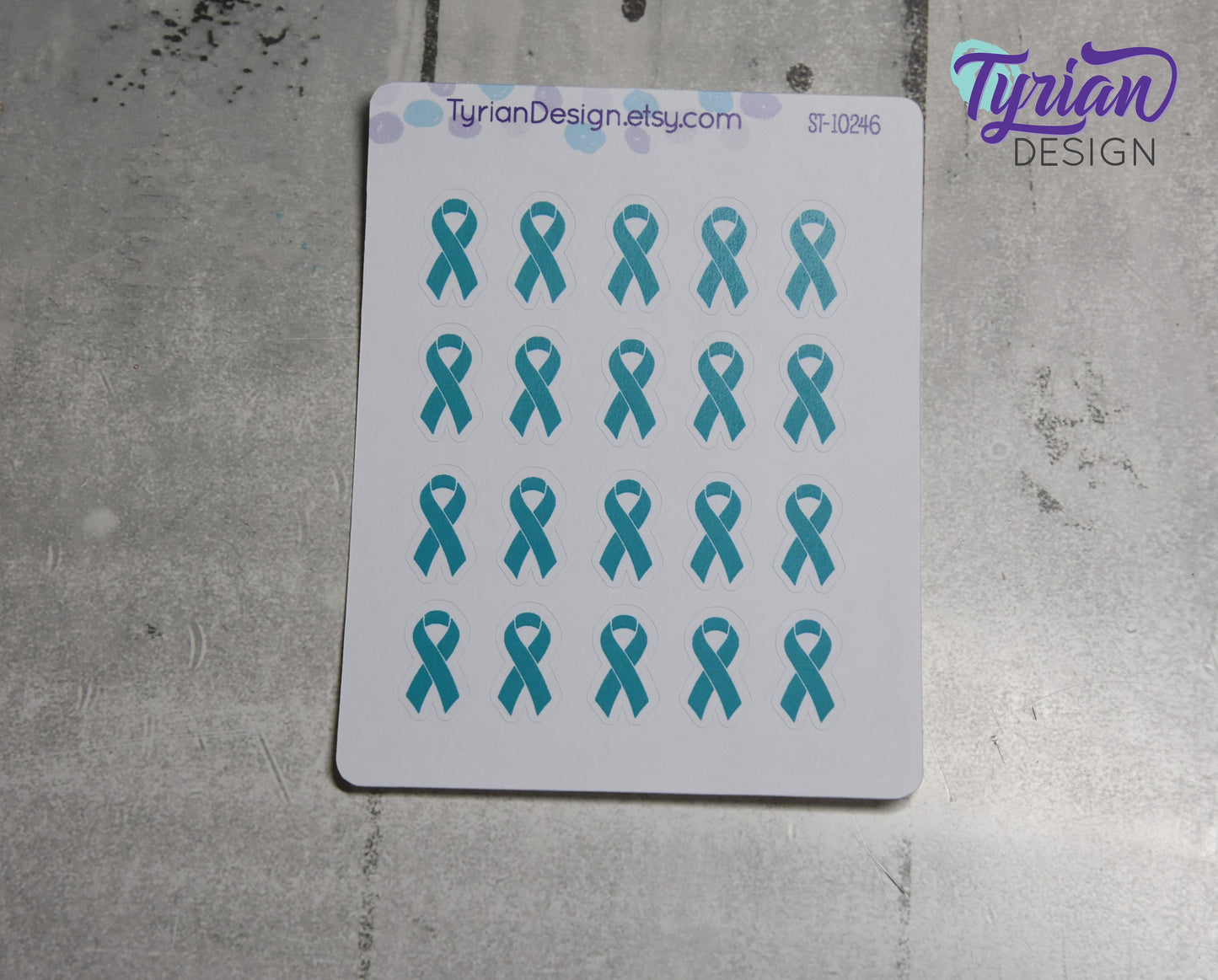 Awareness Ribbon Stickers | Color Ribbon stickers | Great for tracking stickers Great for Planners, journals and calendars