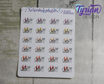 Housing Payment Stickers | 24 Stickers | .75 x .5 each