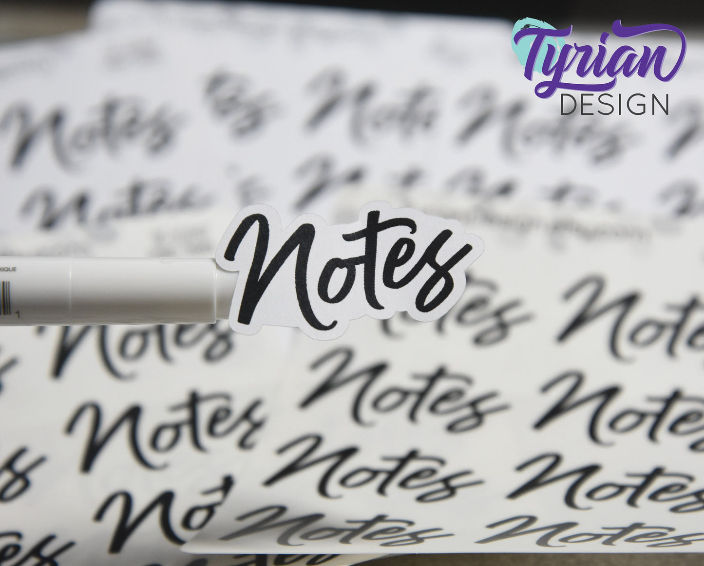 Big Notes Stickers for Planners and Journals | Label your note pages with stickers |  Great for Journaling | White Matte or Clear